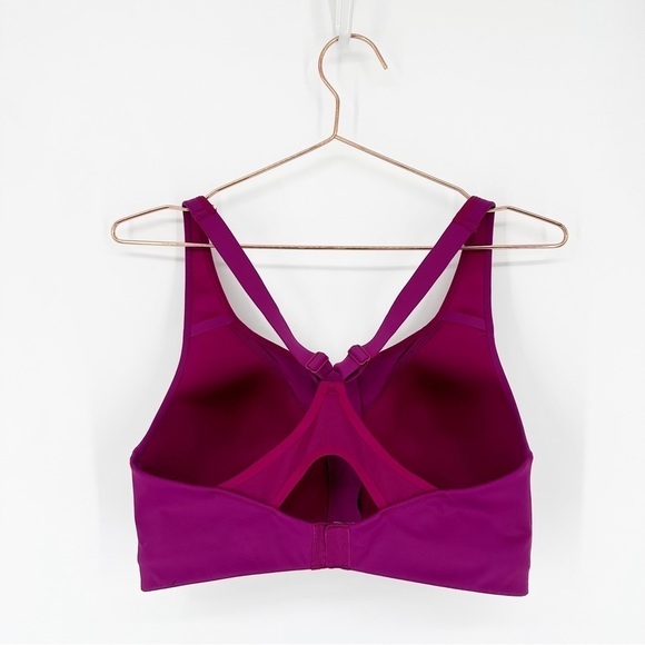 Athleta Purple Advanced Zip Front Bra 36D - Picture 2 of 6